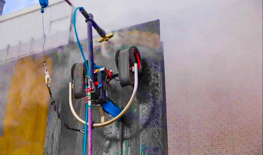 Corrosion Control: Use of robotic crawler for blasting and cleaning